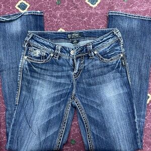 Women’s silver suki jeans